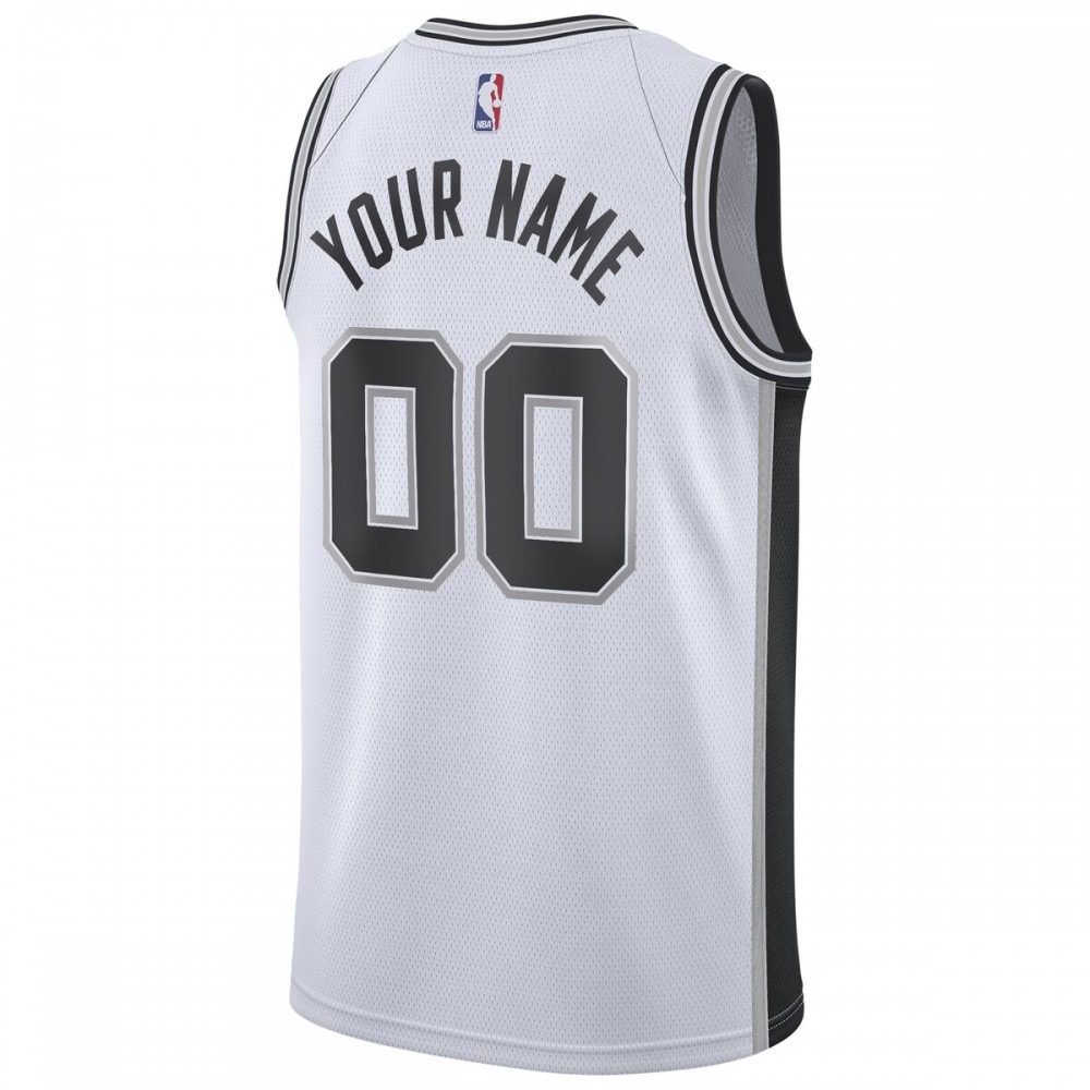 San Antonio Spurs 2020/21 Swingman Custom Jersey - Association Edition - White-Pro Kit Vault | Brand New 26/27 Sports Jerseys